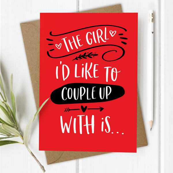 Love Island, The Girl  - Valentine's Day / Anniversary Card