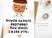 Miss You - Cute Espresso Coffee Card
