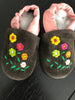 Soft Suede Baby Shoes Flower Field 0-6 Months