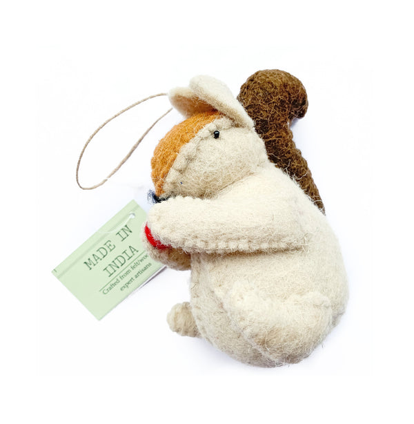 Wool Squirrel Christmas Decoration