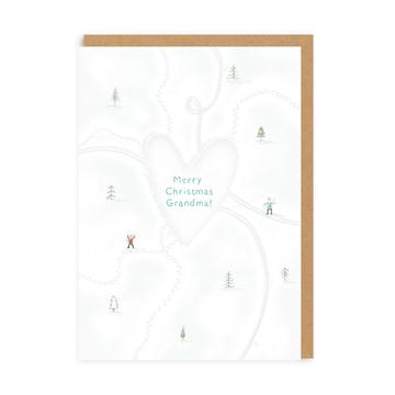 Ohh Deer Love Heart Grandma Greeting Card