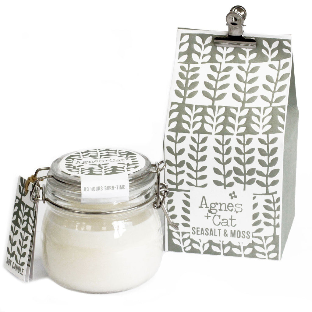 Agnes + Cat Kilner Candle - Sea Salt & Moss
