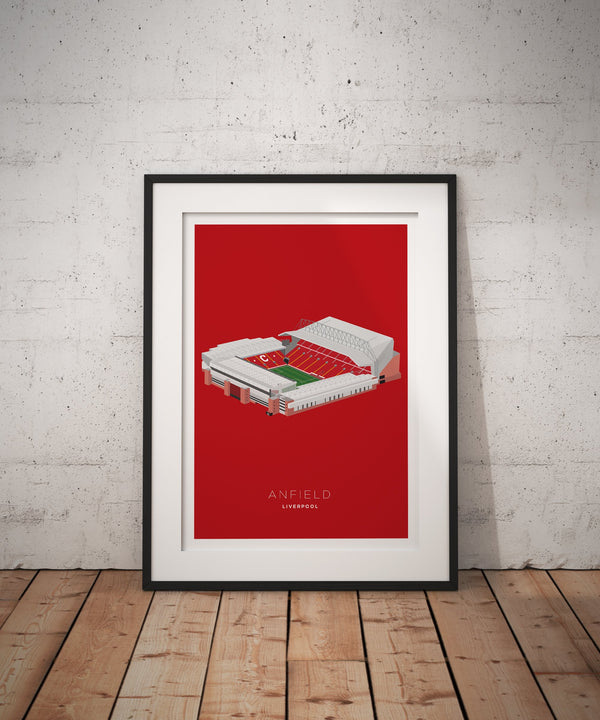 A4 Liverpool FC Football Stadium Print / Poster