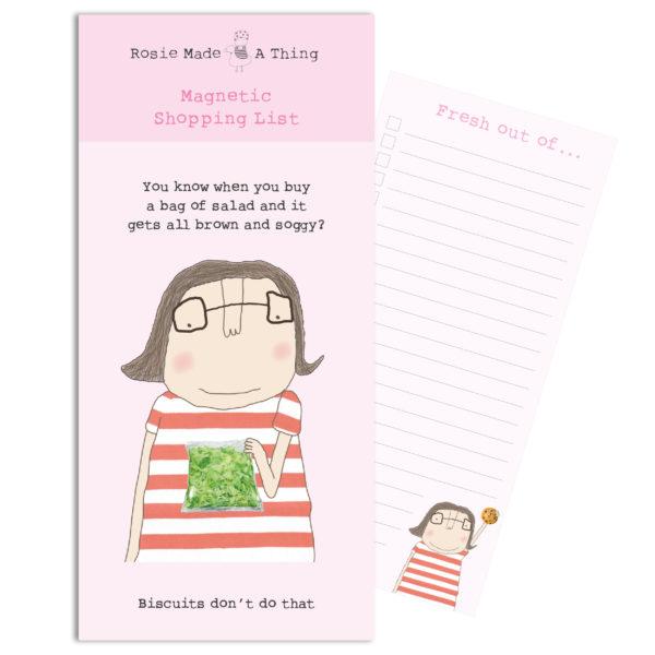 Rosie Made A Thing Soggy Salad Magnetic Shopping List