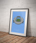 A4 Manchester City Football Stadium Print / Poster
