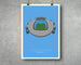 A4 Manchester City Football Stadium Print / Poster