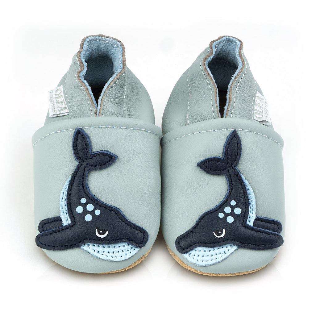 Soft Leather Baby Shoes Whale