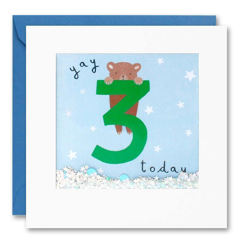 James Ellis PT2788 - Age 3 Bear Shakies Card