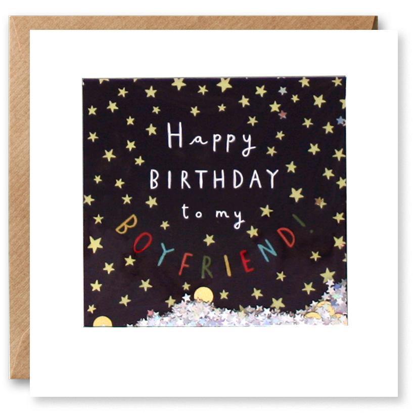 James Ellis PT2869 - Boyfriend Stars Birthday Shakies Card