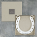 East of India Porcelain Horseshoe - Just Married