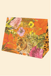 Powder Satin Embroidered Headband - Crane at Sunrise in Petal