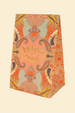 Powder Velvet Glasses Pouch - Crane at Sunrise in Petal