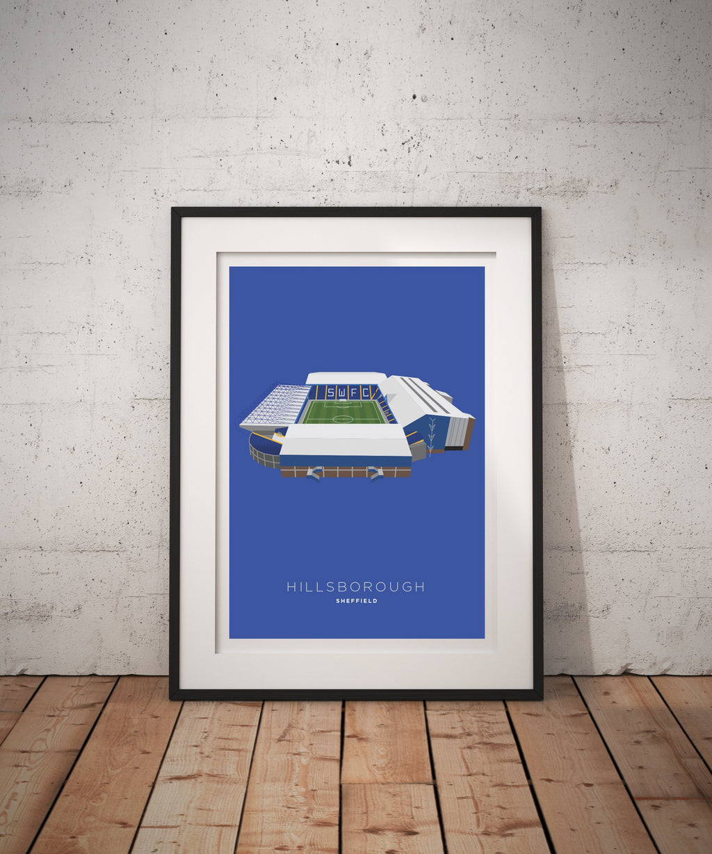 A4 Sheffield Wednesday Football Stadium Print / Poster