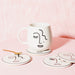 Sass & Belle Abstract Face Mug