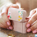 Lisa Angel Embroidered Flowers Petite Velvet Travel Ring Box