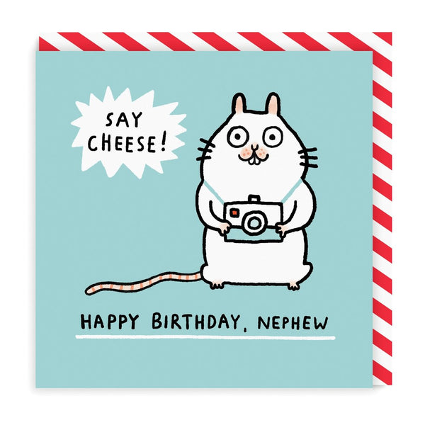 Ohh Deer Mouse Nephew Square Greeting Card