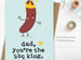 Mrs Best Paper Co Dad You're the BBQ King Birthday / Father's Day Card