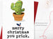 Merry Christmas You Prick Card