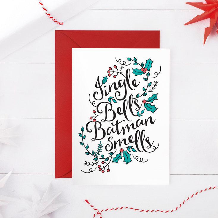 Jingle Bells, Batman Smells - Christmas Card