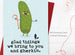 Glad Tidings We Bring Gherkin Christmas Card