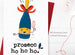 Prosecc ho ho - Funny Prosecco Christmas Card