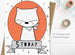 Age 5 Birthday Card - Fox