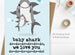 Baby Shark Birthday Card - Blue