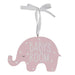 Gisela Graham Wood Plaque - Pink Elephant/Baby`s Room