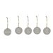 Gisela Graham Wood Plaque 5cm - Grey Circle - 5 Designs