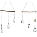 Gisela Graham Hanging Mini Vases - Set Of 3 With Gold Bug