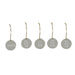 Gisela Graham Wood Plaque 5cm - Grey Circle - 5 Designs