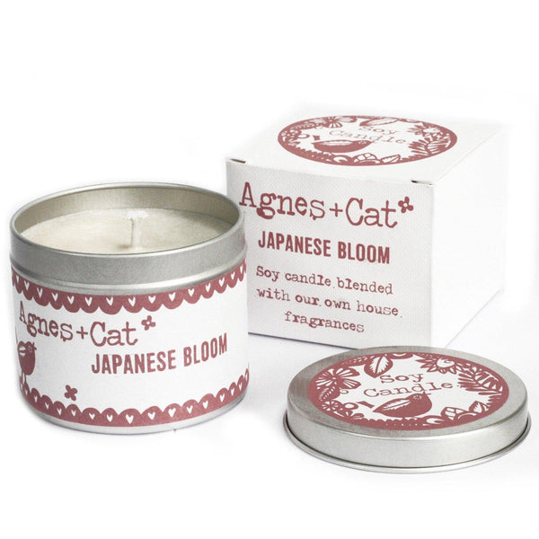 200ml Soy Wax Tin Candle - Japanese Bloom - Mrs Best Paper Co.