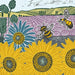 The Art File Sunflowers & Bees Greetings Card