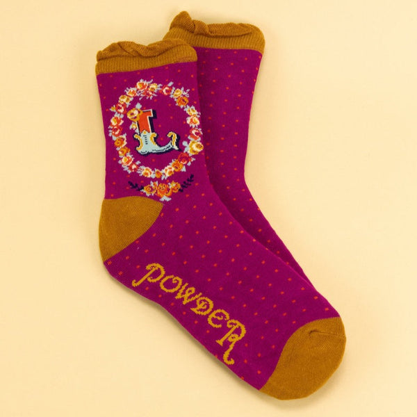 Powder A-Z Ankle Socks - L