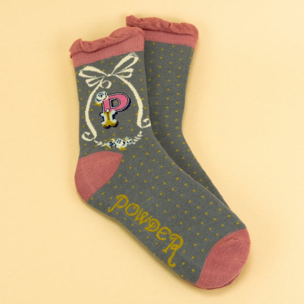 Powder A-Z Ankle Socks - P