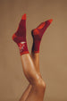 Powder Ankle Socks Floral Pug