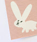 Mrs Best Paper Co Pink Bunny - Stylish Nursery Wall Art