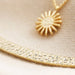 Lisa Angel Sun and Horn Layered Necklace in Gold