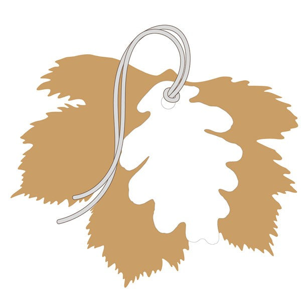 The Art File Festive Leaf And Pinecone Gift Tags - Pack of 4