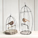 East of India Naive Bird Rusty Wire Cage - Small