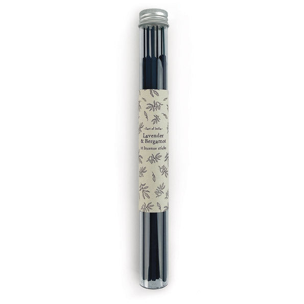 East of India Tube of Incense Sticks - Lavender & Bergamot