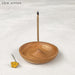 East of India Wood Incense Holder - Round Dish