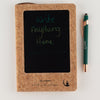 Ancient Wisdom A5 Intention Note Book - LCD Wipe Screen - Cork Leather Effect