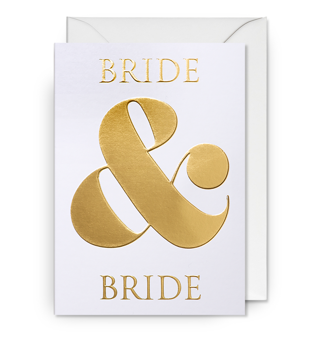 Postco - Bride and Bride Wedding Card - Lagom Design