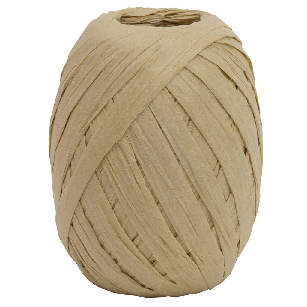 Nature Look Paper Raffia Ribbon Assorted Colours - 7mm x 30m