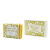Two bars of soap with 'Fresh Citrus' label on a white background