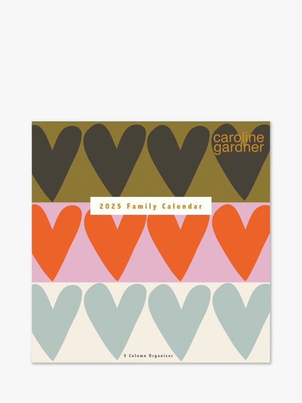 Caroline Gardner Hearts Family 2025 Calendar