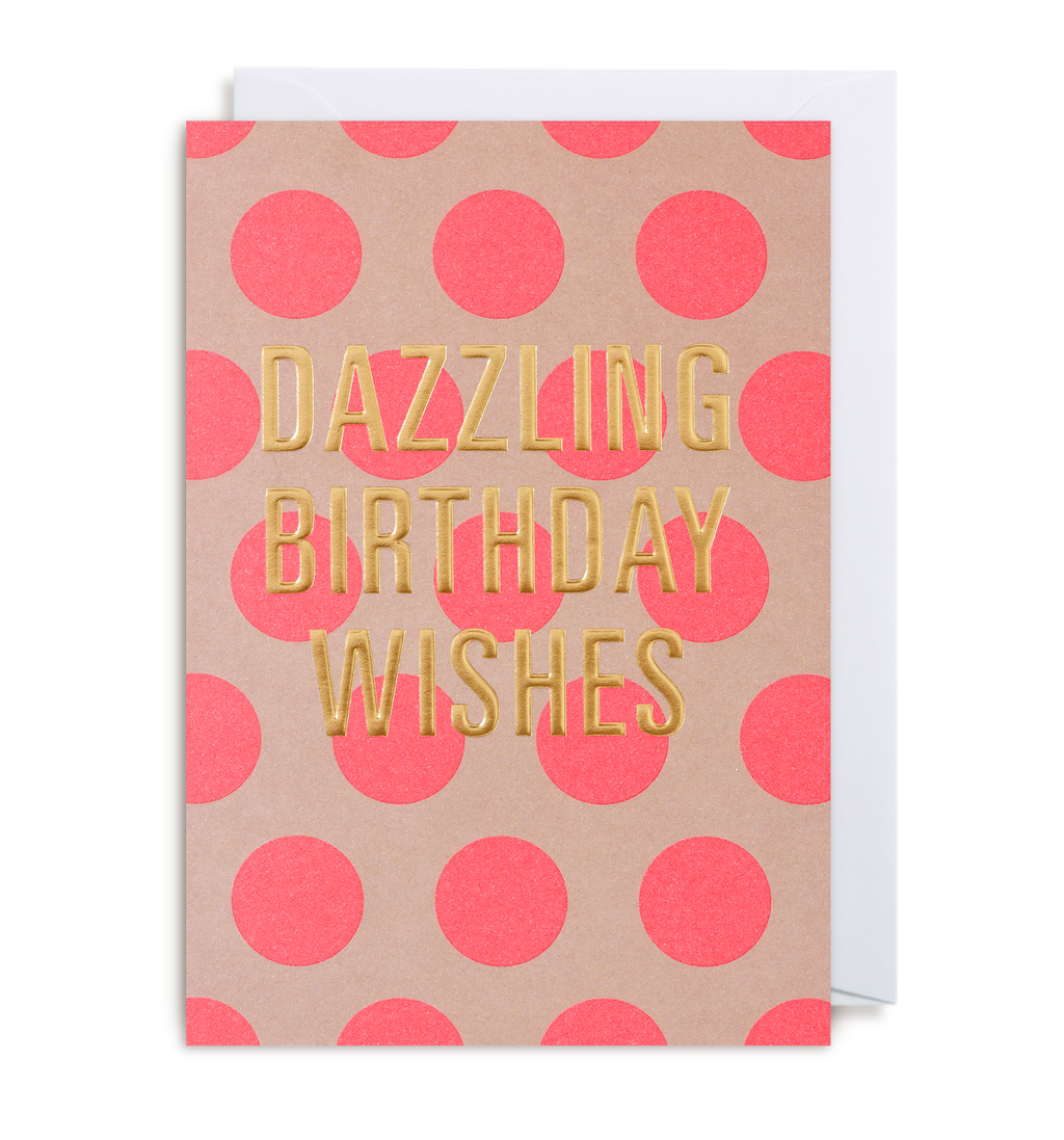 Dazzling Birthday Wishes Greetings Card - Lagom Design