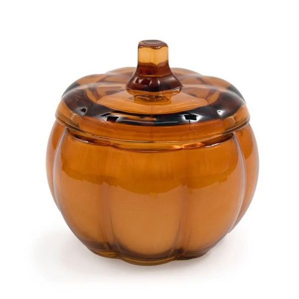 Glass Pumpkin Candle pot