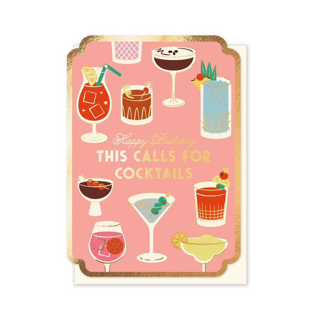 Stormy Knight This Calls For Cocktails Card Birthday Card Foil Card